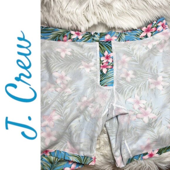 J. CREW Hawaiian Print Board Shorts Swim Trunks Men's Size 38 - Picture 6 of 11